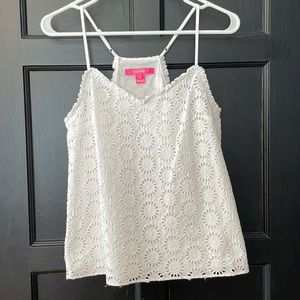 Lilly Pulitzer Dusk Eyelet Tank Top